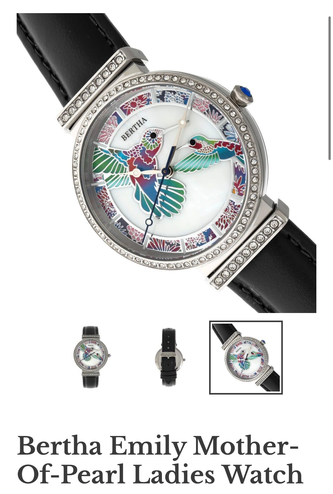 Bertha Emily Mother of Pearl Watch